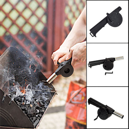 Manual Air Gun with Hand Crank for Barbeque