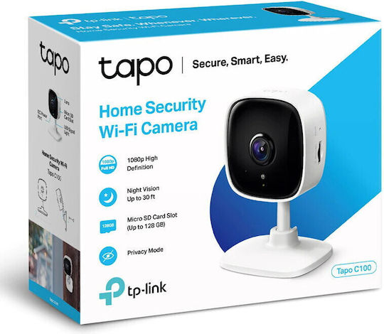 TP-LINK Tapo C110 v1 IP Κάμερα Παρακολούθησης Wi-Fi Full HD+ 3MP με Αμφίδρομη Επικοινωνία και Φακό 3.3mm