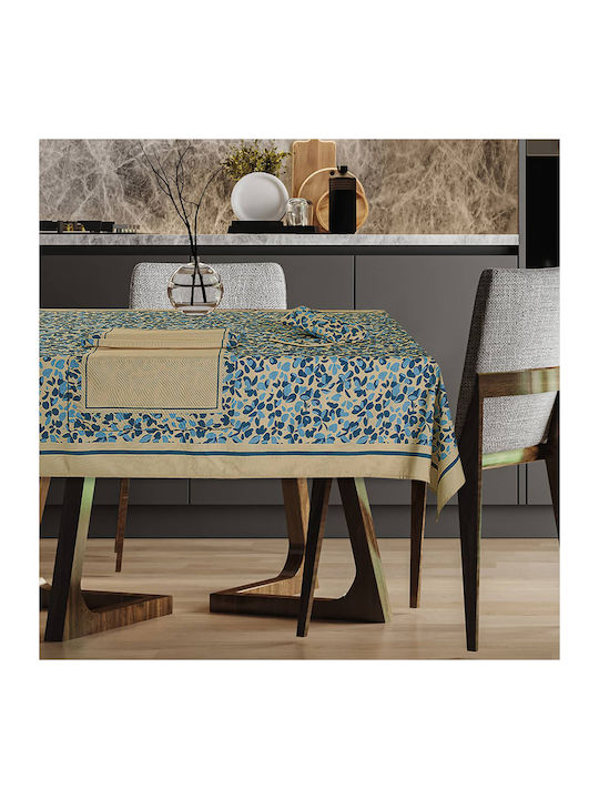 Das Home Runner 0723 Beige, Blue 45x140cm