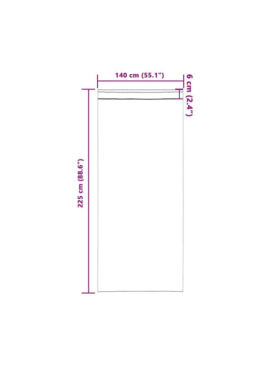 vidaXL Pink Window Blackout Curtain Set with Pencil Pleat 140x225cm