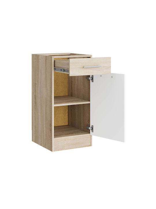 Sonoma Oak, White 40x46x82buc
