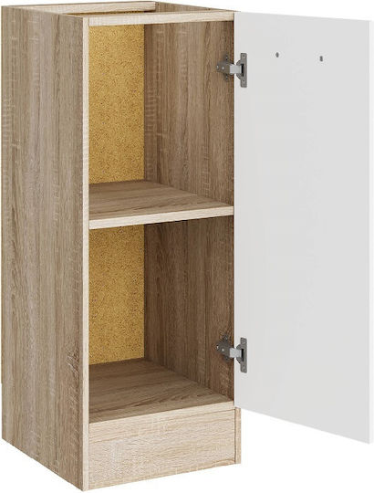 Επιδαπέδιο Ντουλάπι Sonoma Oak, White 30x46x82εκ.