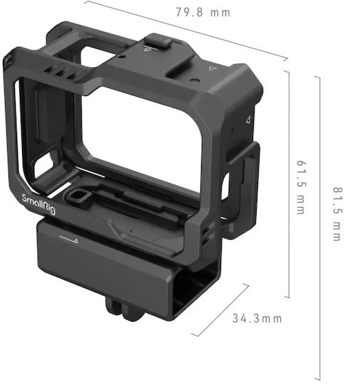 Smallrig 3083c Kit Cușcă Huse Pentru Camere De Acțiune GoPro Hero 13 12 11 10 9 Negru