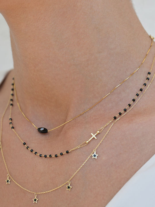 Kritsimis with design Star from Gold 14K