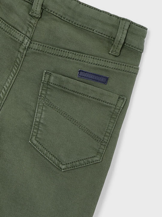 Mayoral Kids' Jeans Trousers Olive Green
