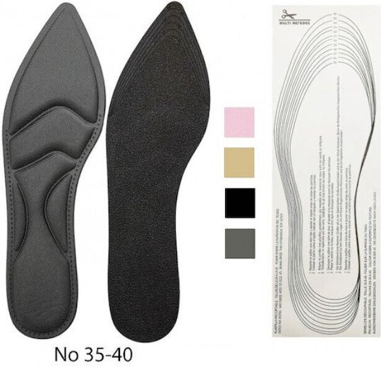 Ανατομικοί Πάτοι Παπουτσιών με Memory Foam για Τακούνια 1OMO65 2τμχ