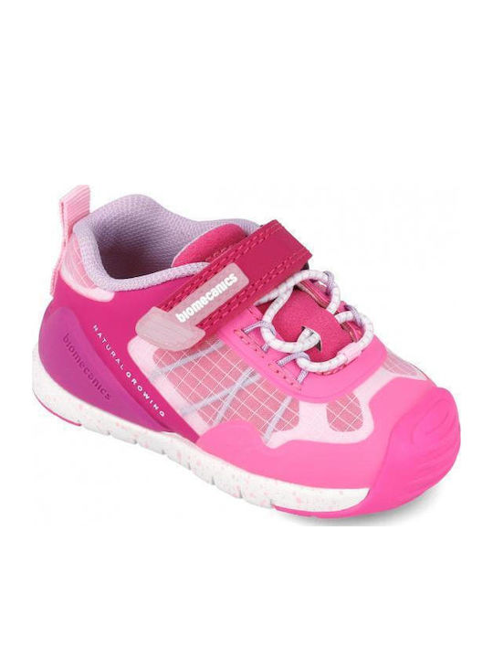 Παιδικά Sneakers με Σκρατς Φούξια