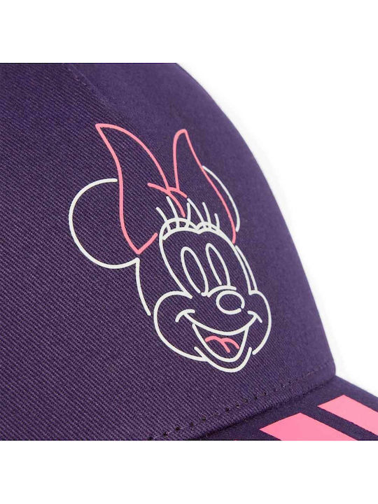 adidas Παιδικό Καπέλο Jockey Υφασμάτινο Minnie Minnie Μωβ