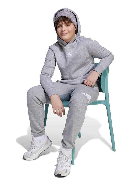 Kids Sweatshirt with Hood and Pockets Grey Heather