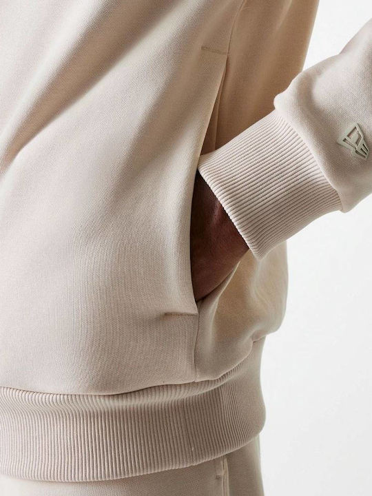Sweatshirt with Hood Light Beige