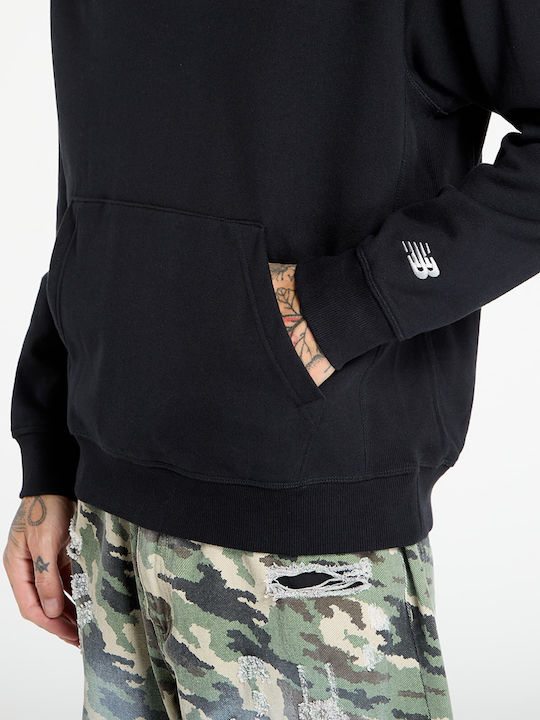 Athletics Sweatshirt with Hood Black