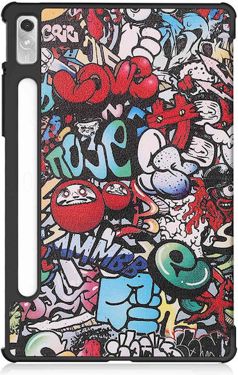 Lenovo Tab P11 Pro Gen 2 TB132FU, TB132XU 11 2 Zoll Dreifachständer Graffiti Tablet Hülle