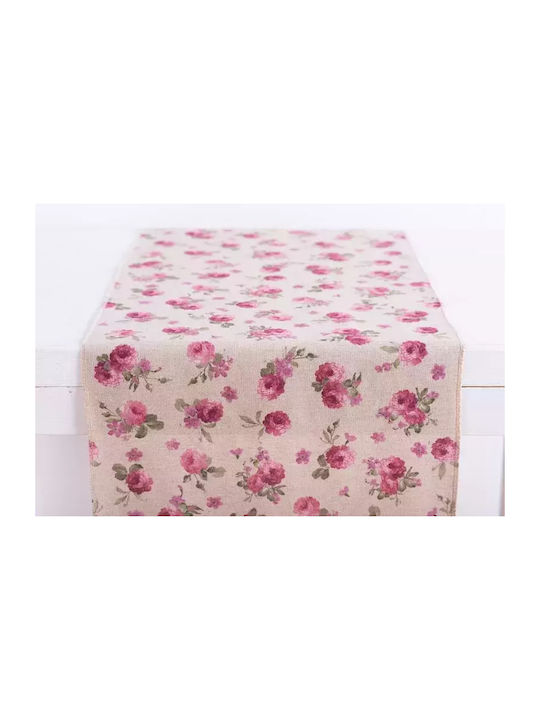 Beauty Home Τραπεζομάντηλο Ρόζα 32x150εκ.