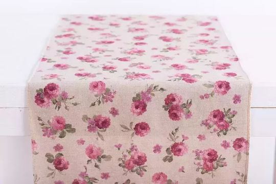 Beauty Home Τραπεζομάντηλο Ρόζα 32x150εκ. Beauty Home Τραπεζομάντηλο Ρόζα 32x150εκ.