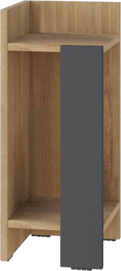 Κομοδίνο Elos Ξύλινο Γκρι 25x27x60cm