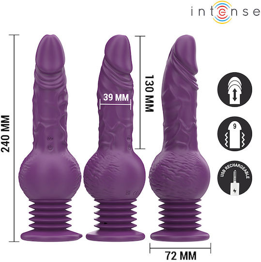 Intense Tatum Klitoris Vibrator mit Fernbedienung 24cm Lila