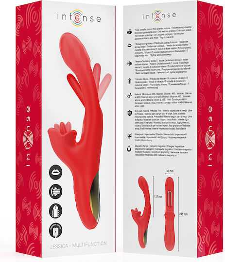 Intense Jessica Vibrator Clitoral Cu Control De La Distanță 24.8cm Roșu
