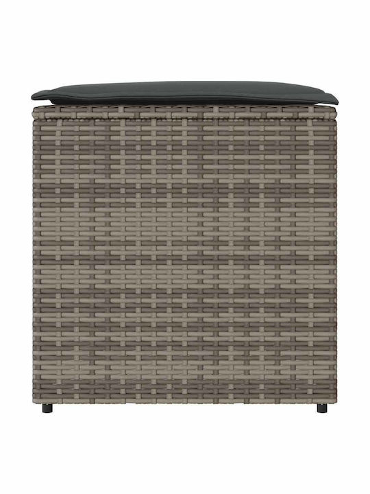 vidaXL Outdoor Storage Box Gray L50xW50xH50cm