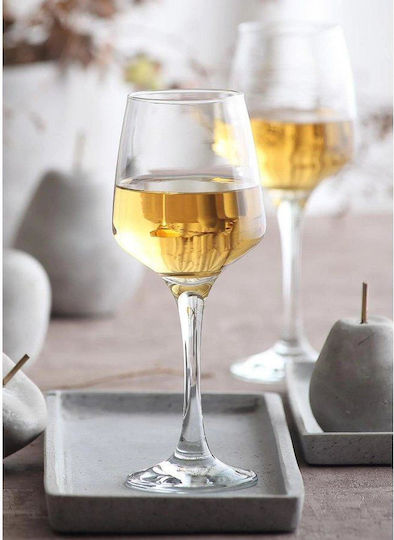 Gurallar Set Gläser für Weiß- und Rotwein aus Glas Mit Stiel 400ml 6Stück