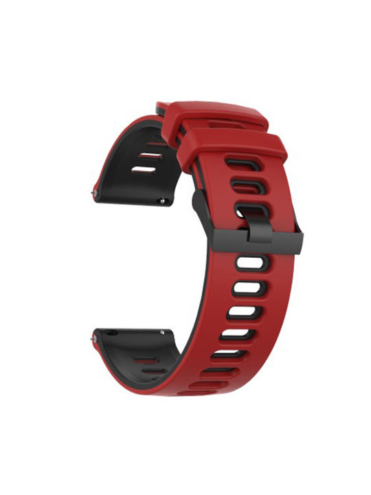 Dual Color Λουράκι Σιλικόνης Xiaomi Watch S4 Red Black Dual Color Λουράκι Σιλικόνης Xiaomi Watch S4 Red Black