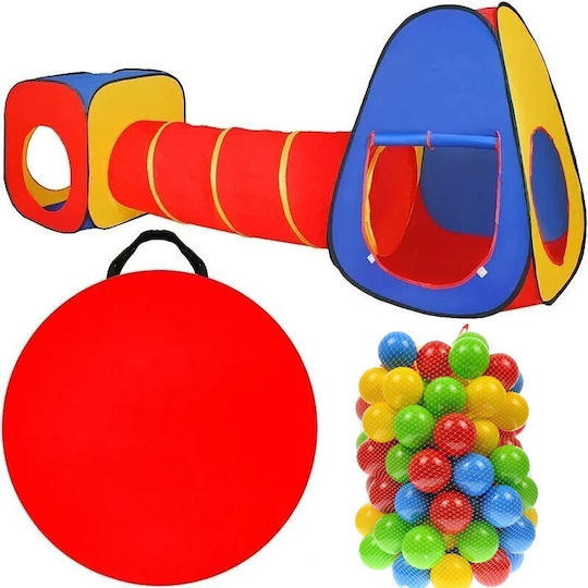 Cort pentru Copii Tunel Pop Up Multicolor pentru 3+ ani