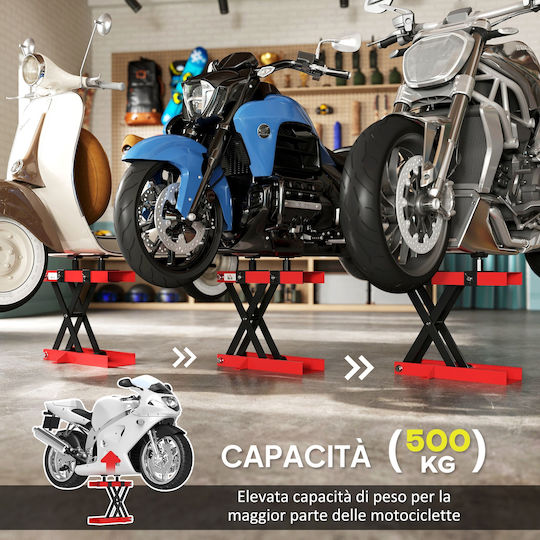 HomCom Motorcycle Frame Stand with 500kg Maximum Weight