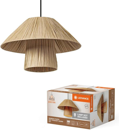 Osram Κρεμαστό Φωτιστικό Καφέ με Ντουί E27 40x40εκ.