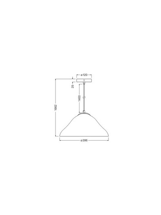 Osram Κρεμαστό Φωτιστικό Λευκό με Ντουί E27