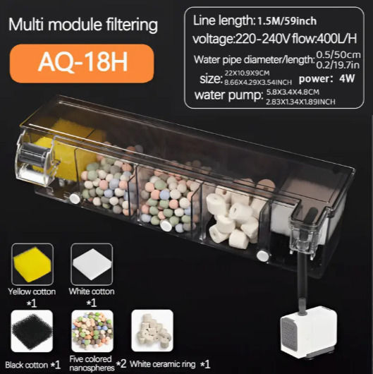 External Filter 6W for Aquariums up to 150lt