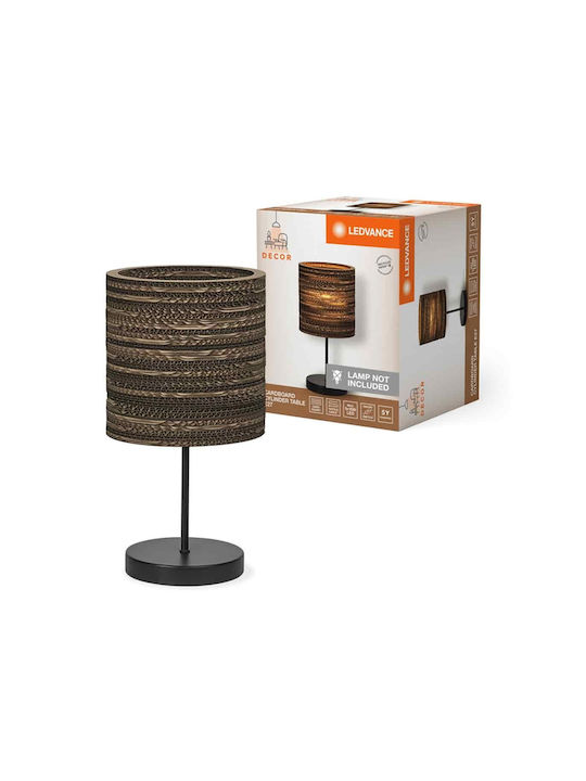 Osram Lampă de masă pentru Soclu E27 cu Abajur Maro și Bază