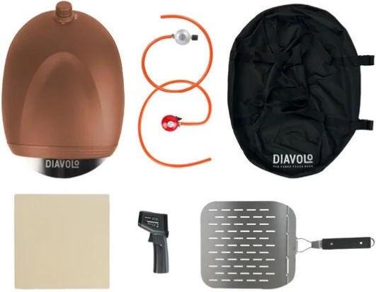 DELIVITA Diavolo Pizza Oven LPG 62x42x37cm