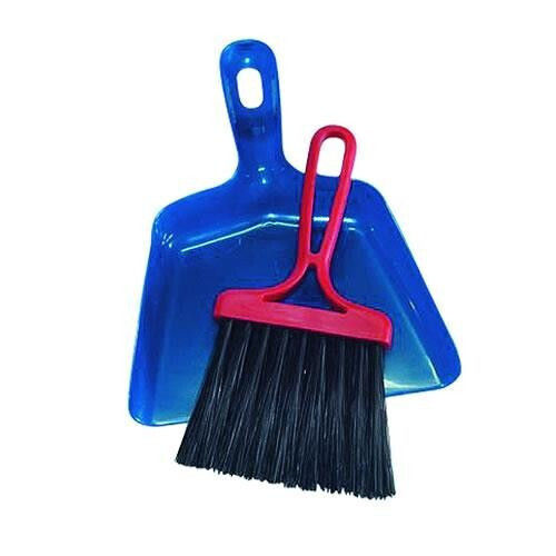 Cyclops Plastic Dustpan & Brush Set Red 23x16cm