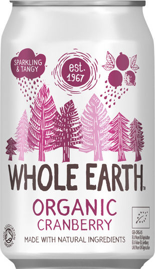 Whole Earth Безалкохолна напитка Лимон с Газировка, Органично 3108 330мл