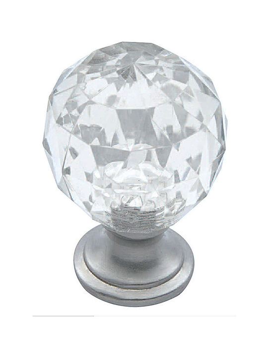 Import Hellas 38630 Antique Knob Furniture made of Crystal & Metallic Nickel D30mm 38630 1pcs Import Hellas 38630 Antique Knob Furniture made of Crystal & Metallic Nickel D30mm 38630 1pcs