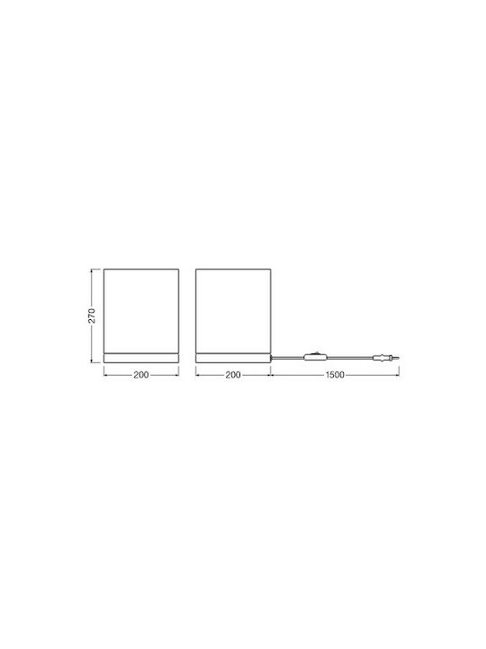 Osram Decorative Lamp with Socket for Bulb E27 Brown