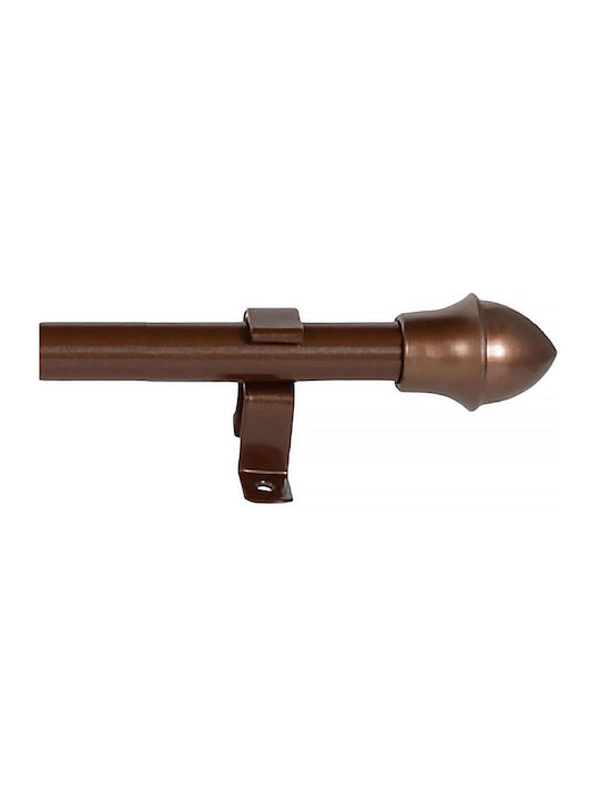 Import Hellas Extendable Metallic Curtain Pole Briz-Briz Single Φ12mm 55-85 Oxide