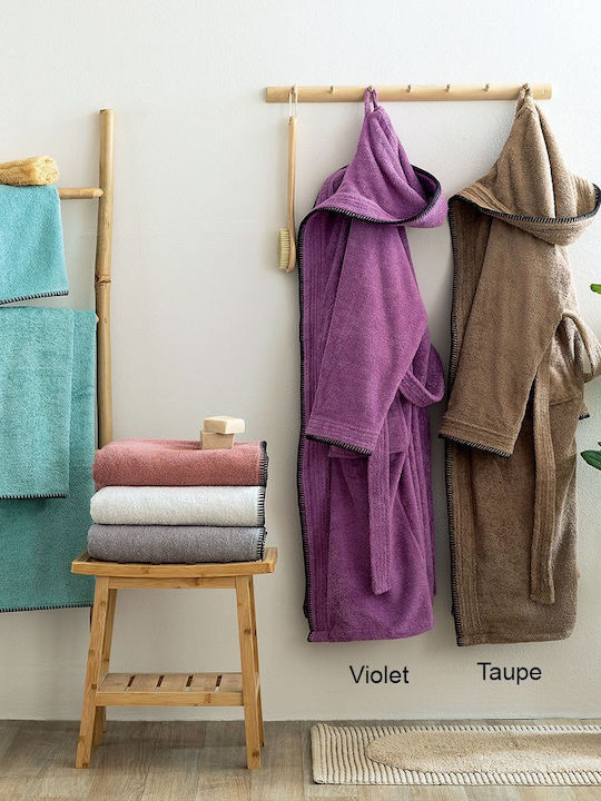 Palamaiki Bridge Halat de baie cu Glugă Violet 420gr/m²