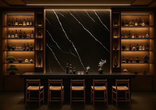 3D Wall Panels From PVC With Glue Black 122x122x0.28cm
