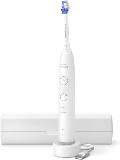 Philips Sonicare Electric Toothbrush with Pressure Sensor and Travel Case White