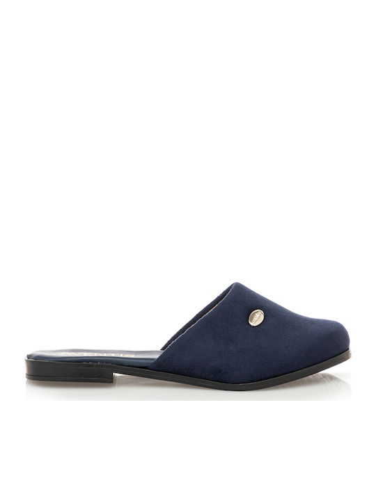 Suede Women's Slippers Blue