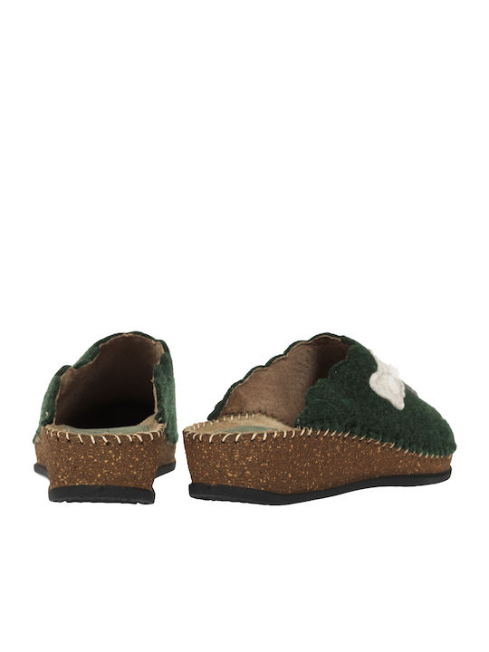 Winter Women's Slippers Green