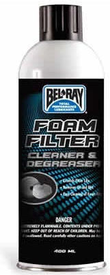 Bel-Ray Foam Filter Cleaner & Degreaser Soluție de curățare filtru de aer motocicletă 400ml