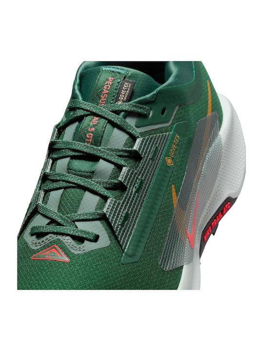 Pegasus Trail 5 GTX Men's Trail Running Sport Shoes Waterproof with Gore-Tex Membrane Green