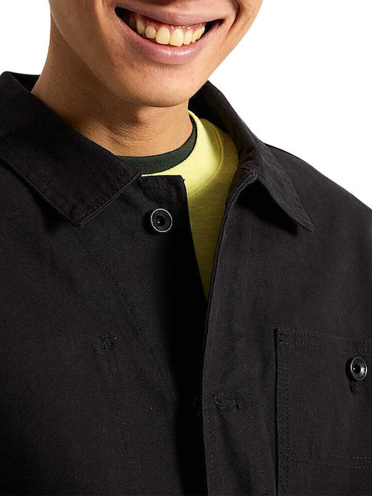 Drill Chore Canvas Jacke Black
