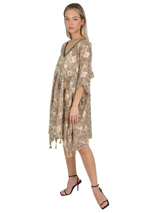 Aquablue Women's Caftan Beachwear Beige