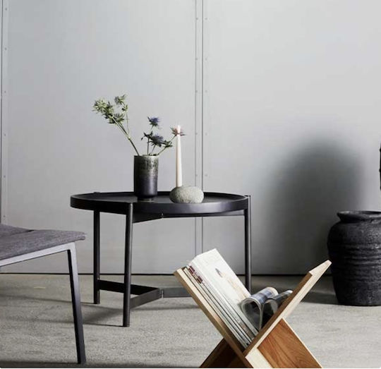 Muubs PU Magazine Rack Beige 36x41x34.5cm