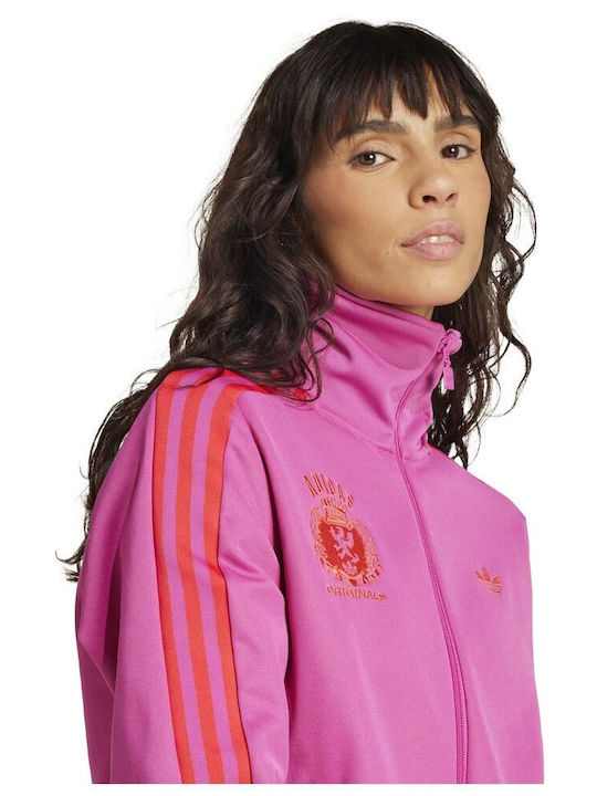 Track Top Women's Sweatshirt Jacket Fuchsia