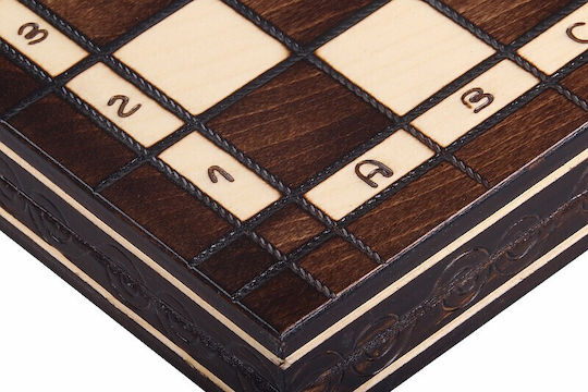 Chess + Checkers 35x35cm Cherry