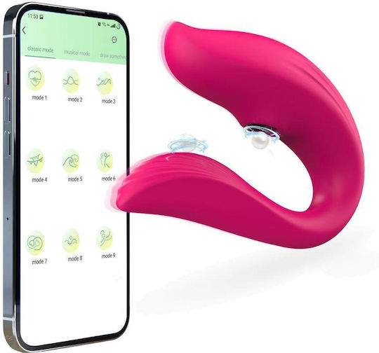 Vibrator Δονητής mit Fernbedienung Rosa
