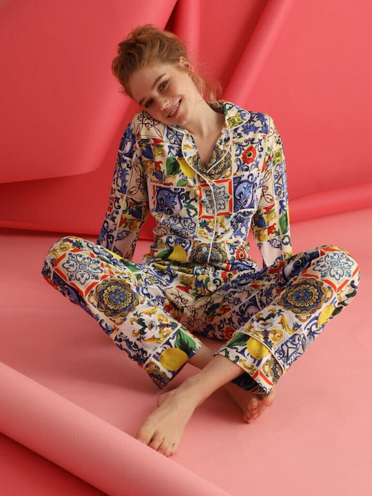 Mirano Homewear Χειμερινό Γυναικείο Σετ Πιτζάμας